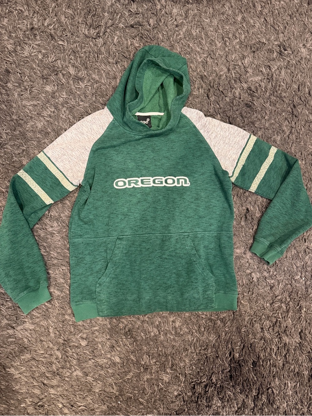 Oregon Green Hooded Womenโs Sweater